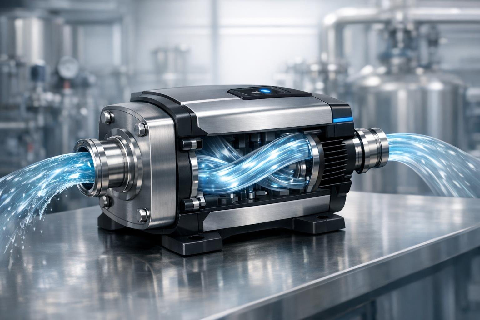 Orbit szivattyú kompakt felépítésű, precíz áramoltatást biztosító berendezés ipari alkalmazásokhoz.