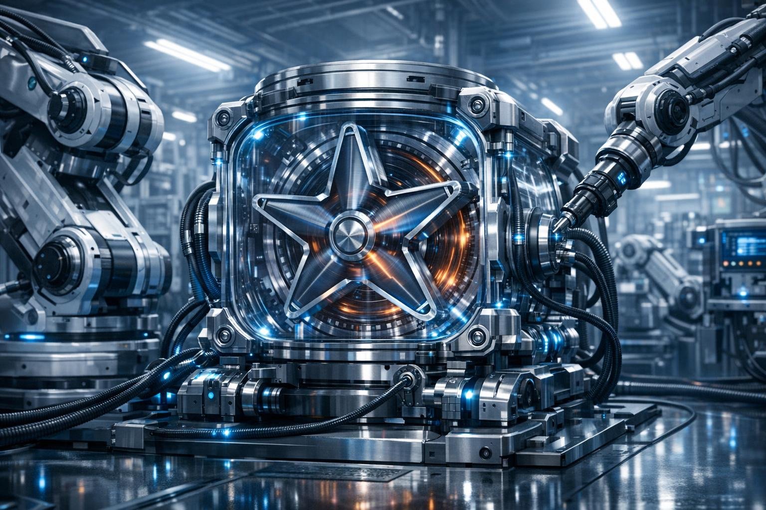 Forgócsillag-motor működését és ipari alkalmazásait részletes technikai ábra mutat és magyarázza.