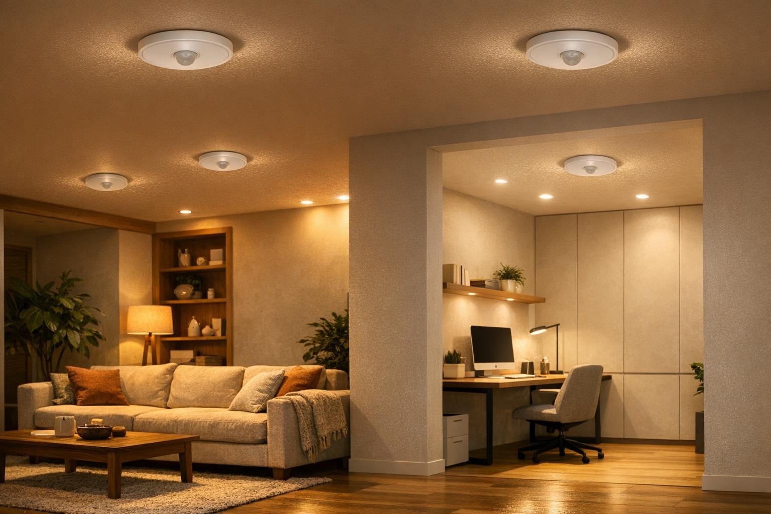 Mozgásérzékelős LED világítás otthonokban és irodákban, energiamegtakarítás, komfort és biztonság a mindennapokban